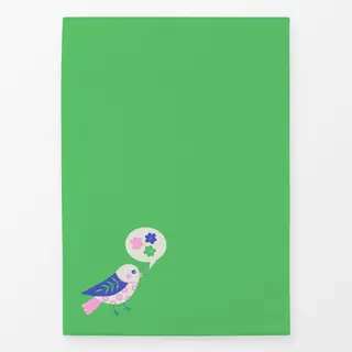 Geschirrtücher Vogel blau-rosa