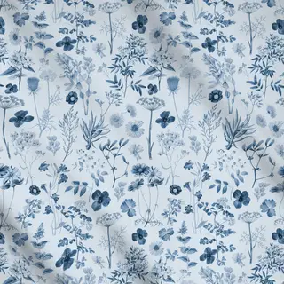 Meterware Swedish Summer Blue