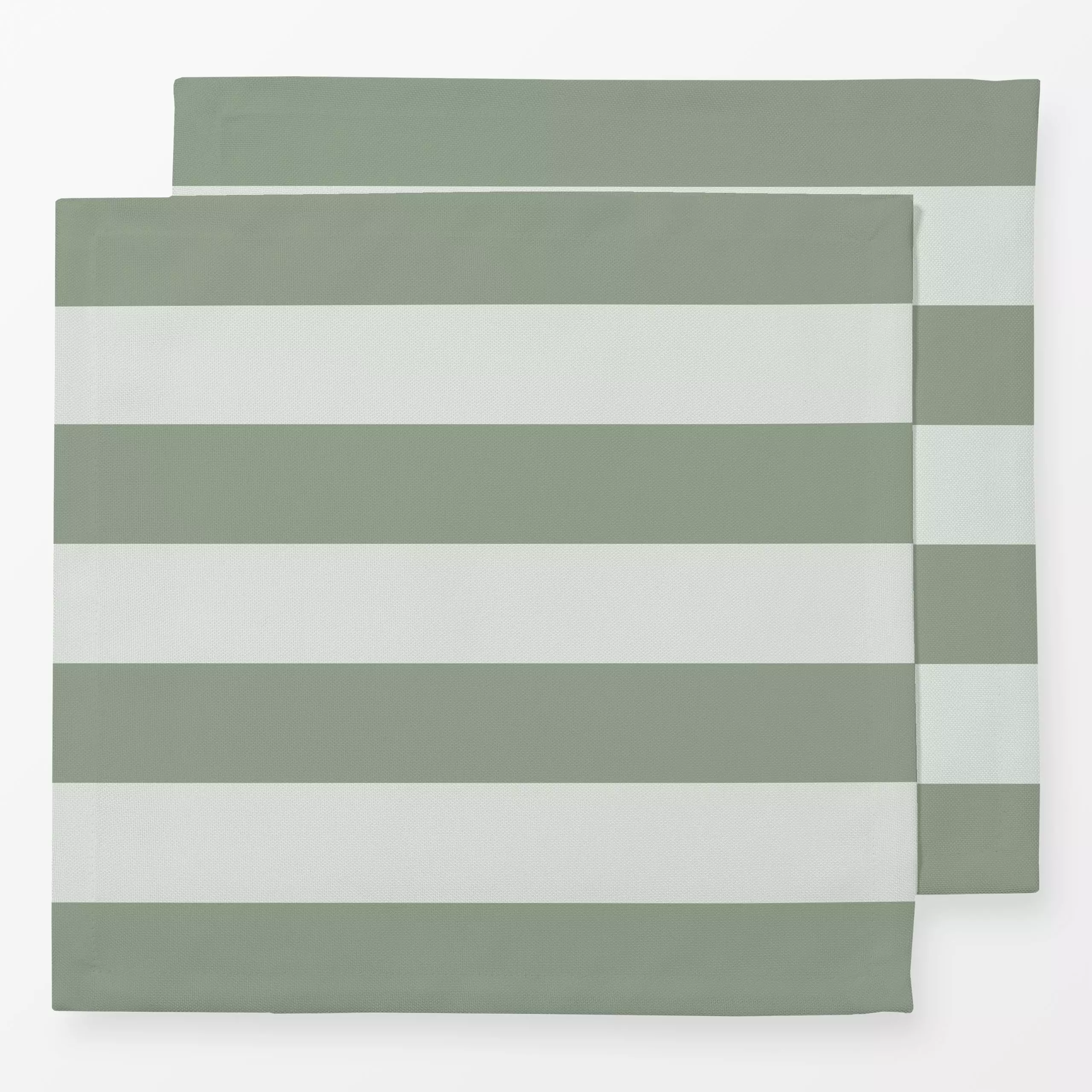 Servietten Cozy Xmas Streifen Salbei Grün - Winter, Symbole & Muster - von „Monika Strigel"; boho, Hygge, Weihnachten, Minze...