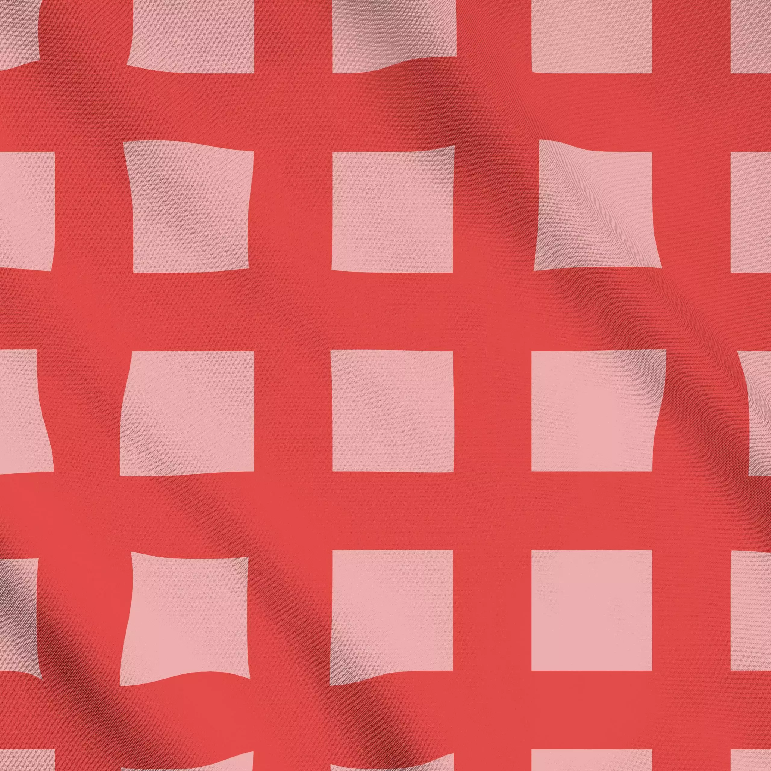 Meterware Hello Spring Lines Red Pink - Symbole & Muster - von „Jana Driver"; rosa, Karo, pink, rot, kariert, stripes, Farbi...