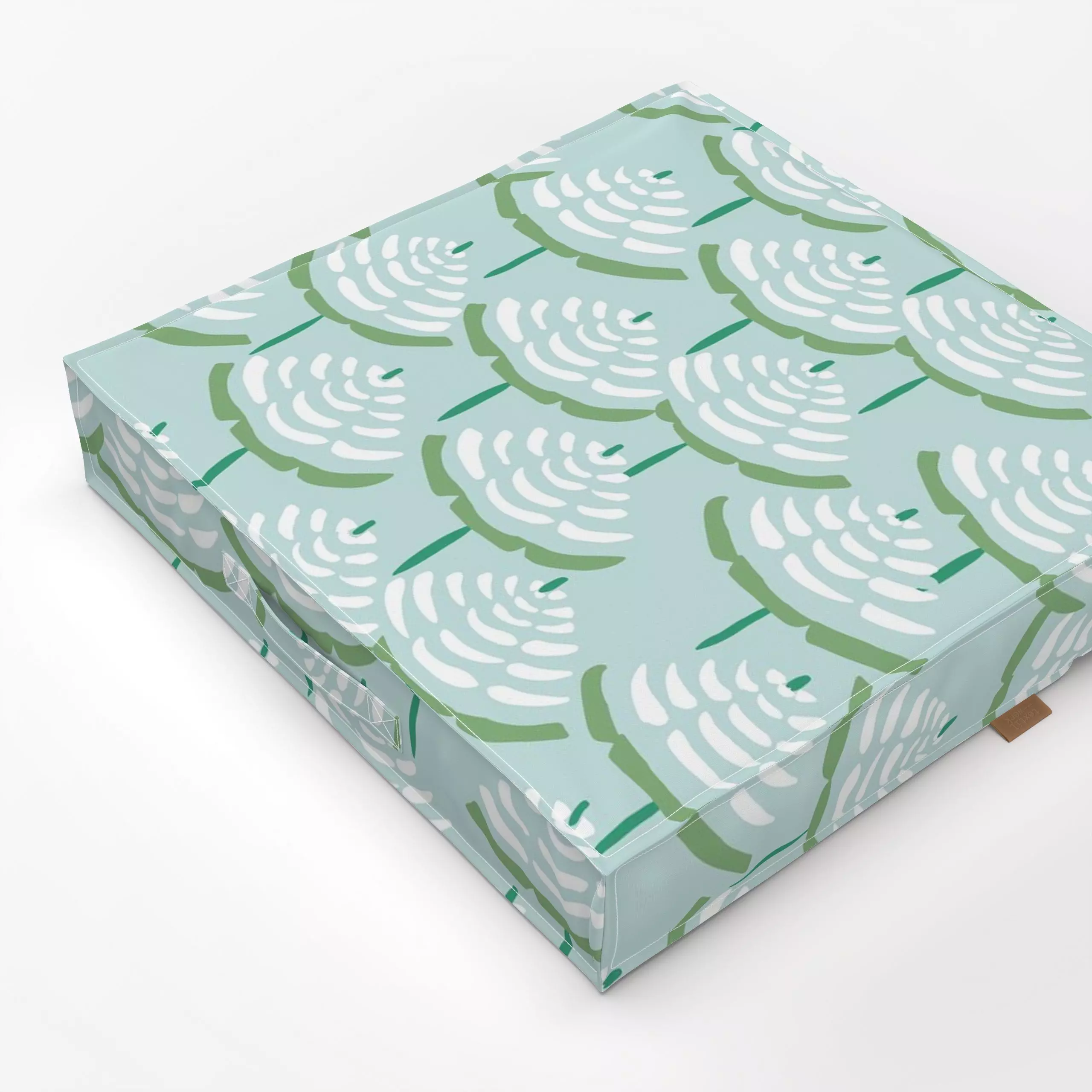 Bodenkissen parasols - Sommer, Reise - von „Vivian Hasenclever"; Strand, Sonne, Sommer, Italien, grun, Ferien, outdoorkissen...