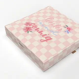 Bodenkissen heiter und sonnig rosa