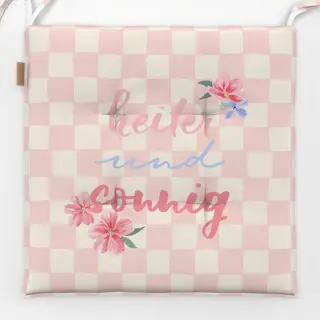 Sitzkissen heiter und sonnig rosa