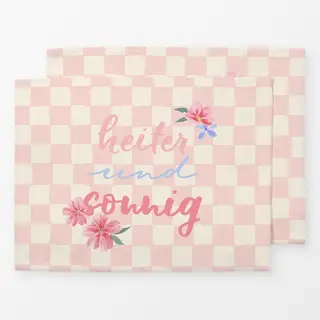 Tischset heiter und sonnig rosa