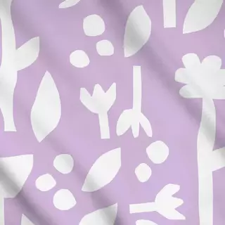 Meterware Lilac Garden of Shapes