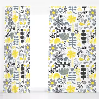 Dekovorhang flower power