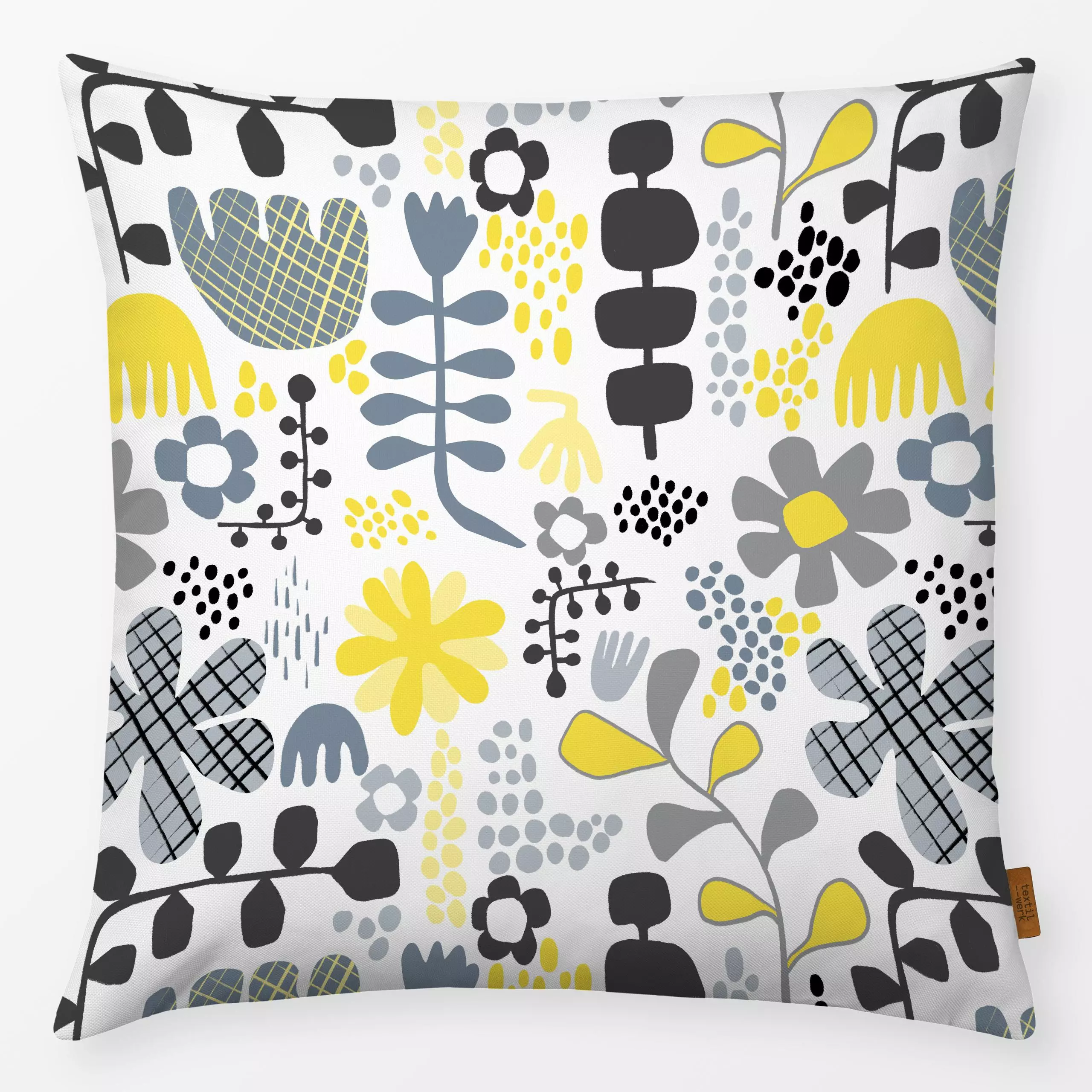 Kissen flower power - Blumen & Florales, Symbole & Muster - von „Sabrina Ziegenhorn“; Muster, Natur, Trockenblumen, Kissen, ...