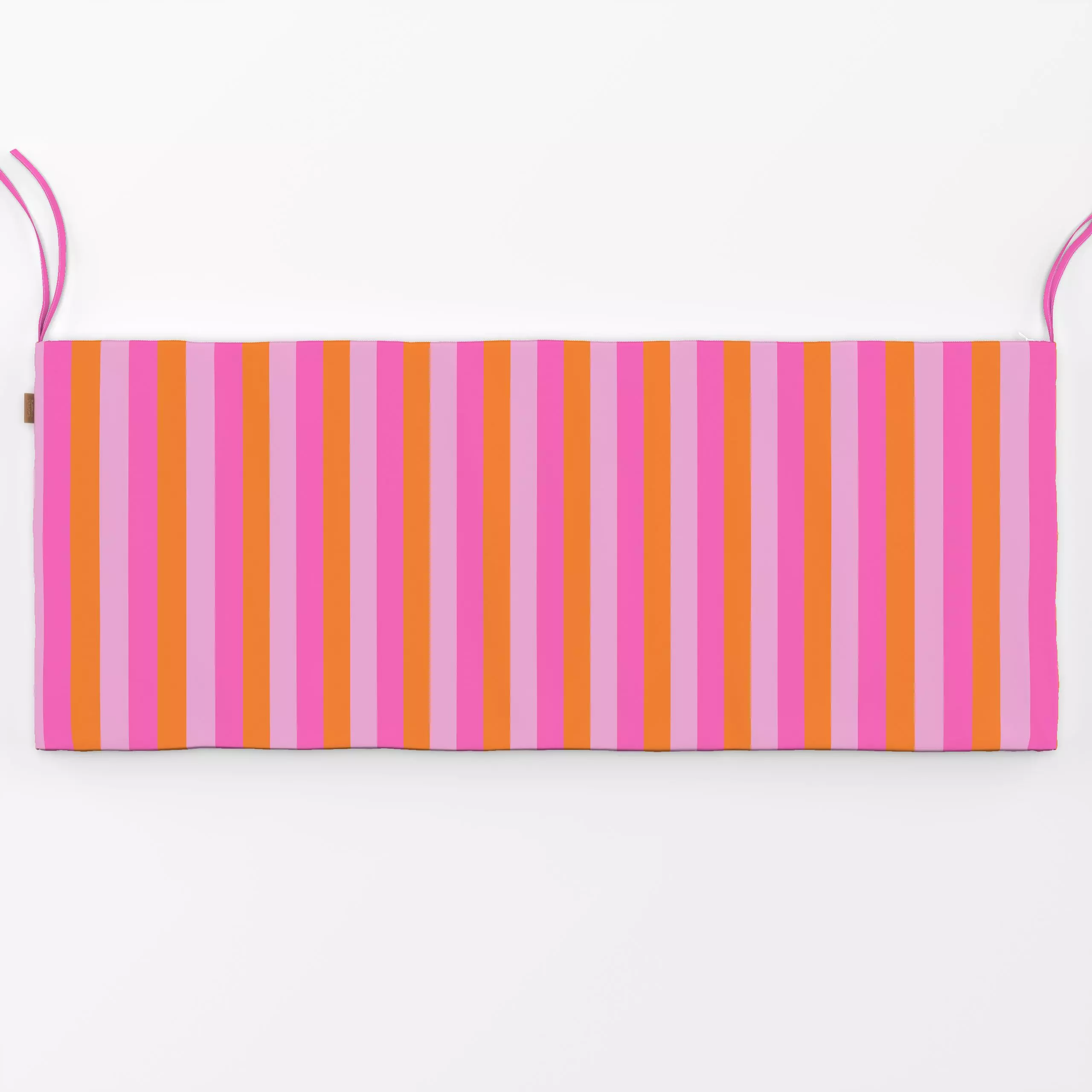 Bankauflage Summer Garden Stripes - Sommer, Symbole & Muster - von „Karen Menzenbach x so.leben.wir"; Streifen, rosa, Garten...