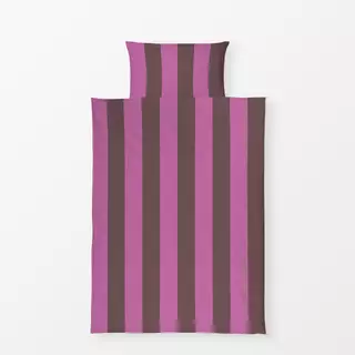 Bettwäsche Stripe Collection Brown Berry