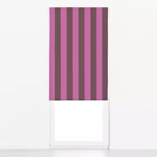 Raffrollo Stripe Collection Brown Berry