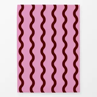Geschirrtücher Wellenlinien pink bordeaux