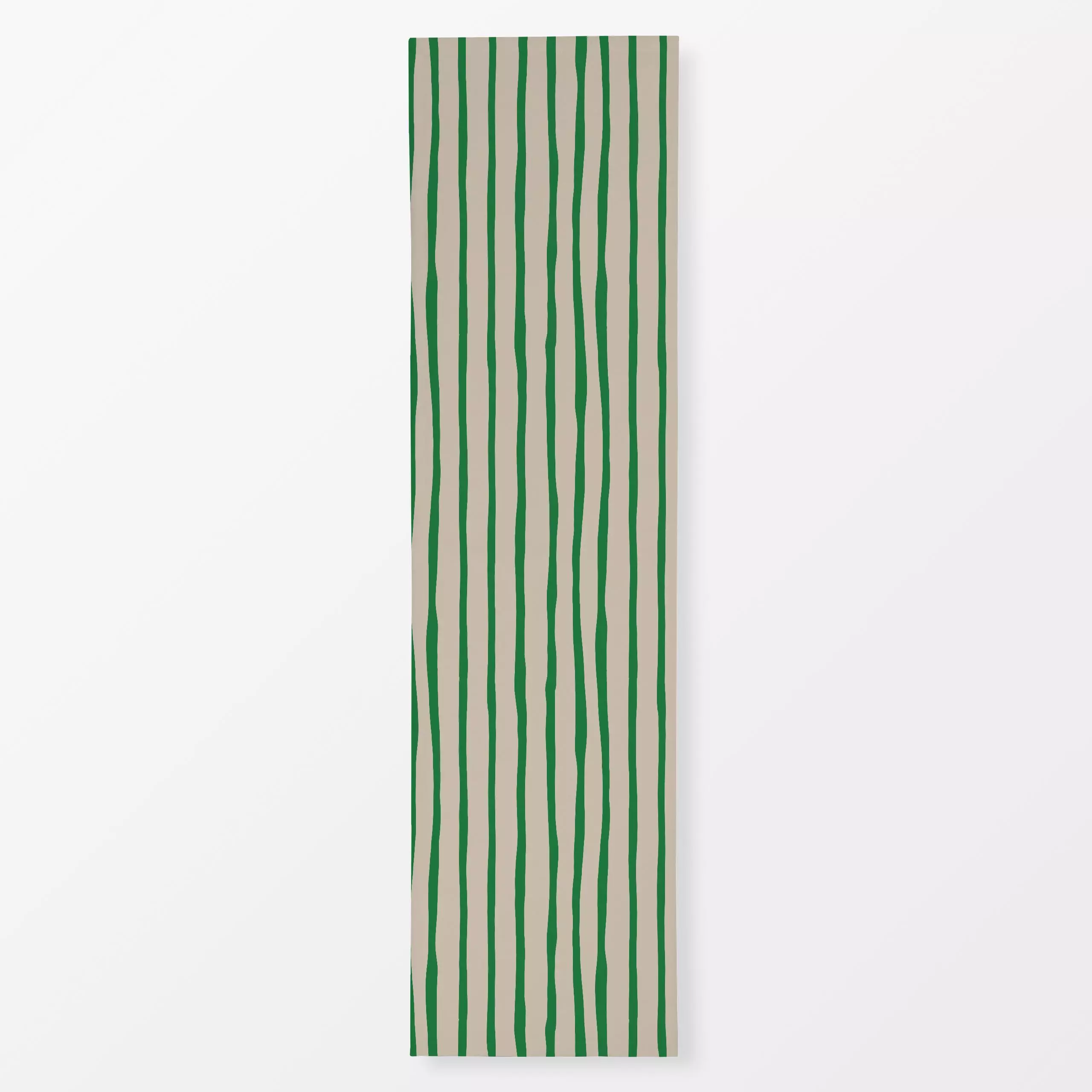 Tischläufer Coffee Stripes Green - Symbole & Muster - von „Kruth Design"; Streifen, Kaffee, Herbstdeko, gestreift, Coffee, G...