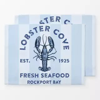 Tischset Retro Seafood Lobster