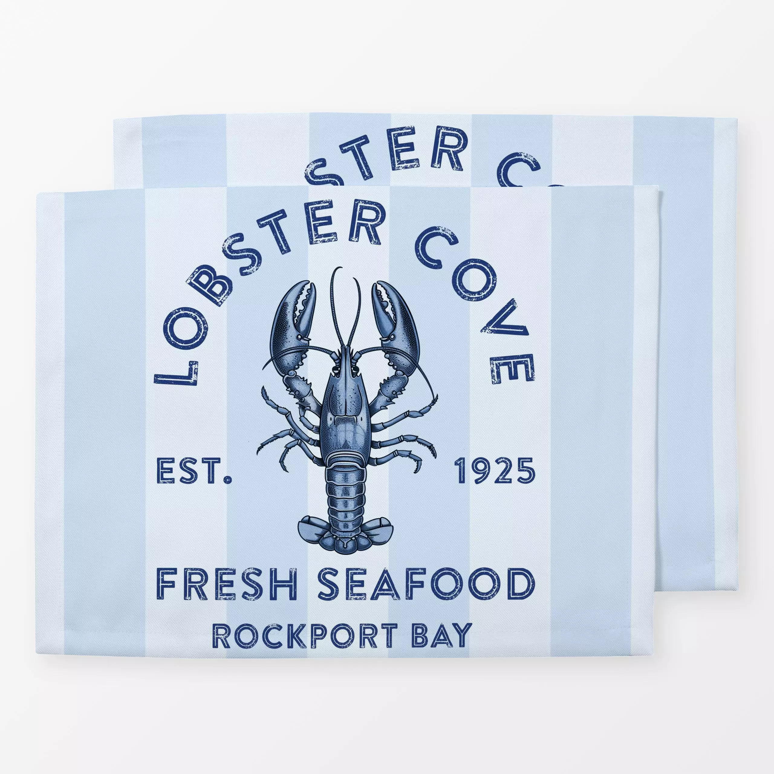 Tischset Retro Seafood Lobster, Essen & Trinken, Früchte, Sommer, von Andrea Haase