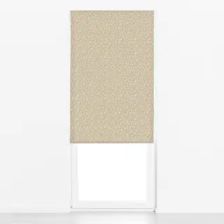 Raffrollo Fruehlingsblumen Outline beige