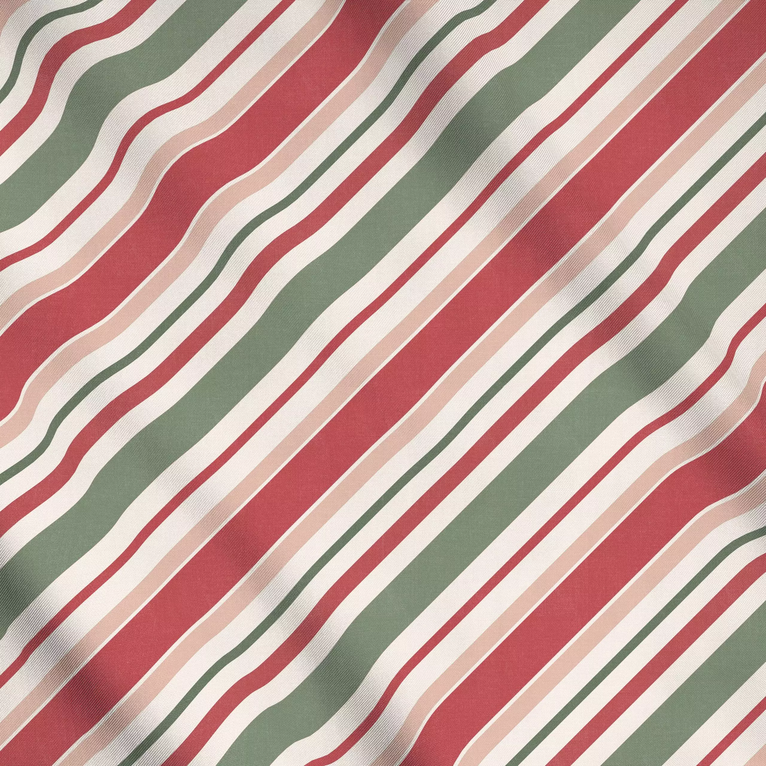 Meterware Christmas Candy Stripes II - Weihnachten, Symbole & Muster - von „Bloomery Decor"; Muster, Streifen, Weihnachten, ...