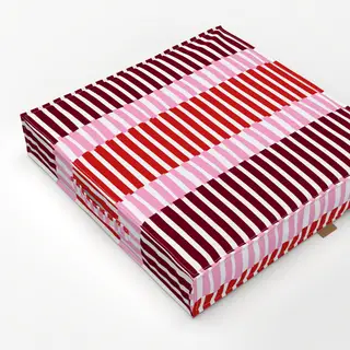 Bodenkissen Blütenpink Streifenmix