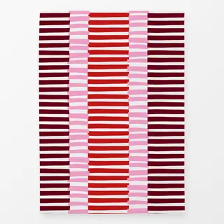 Geschirrtücher Blütenpink Streifenmix