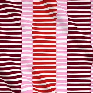 Meterware Blütenpink Streifenmix