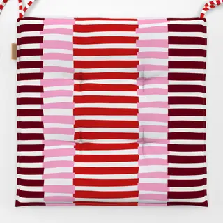 Sitzkissen Blütenpink Streifenmix