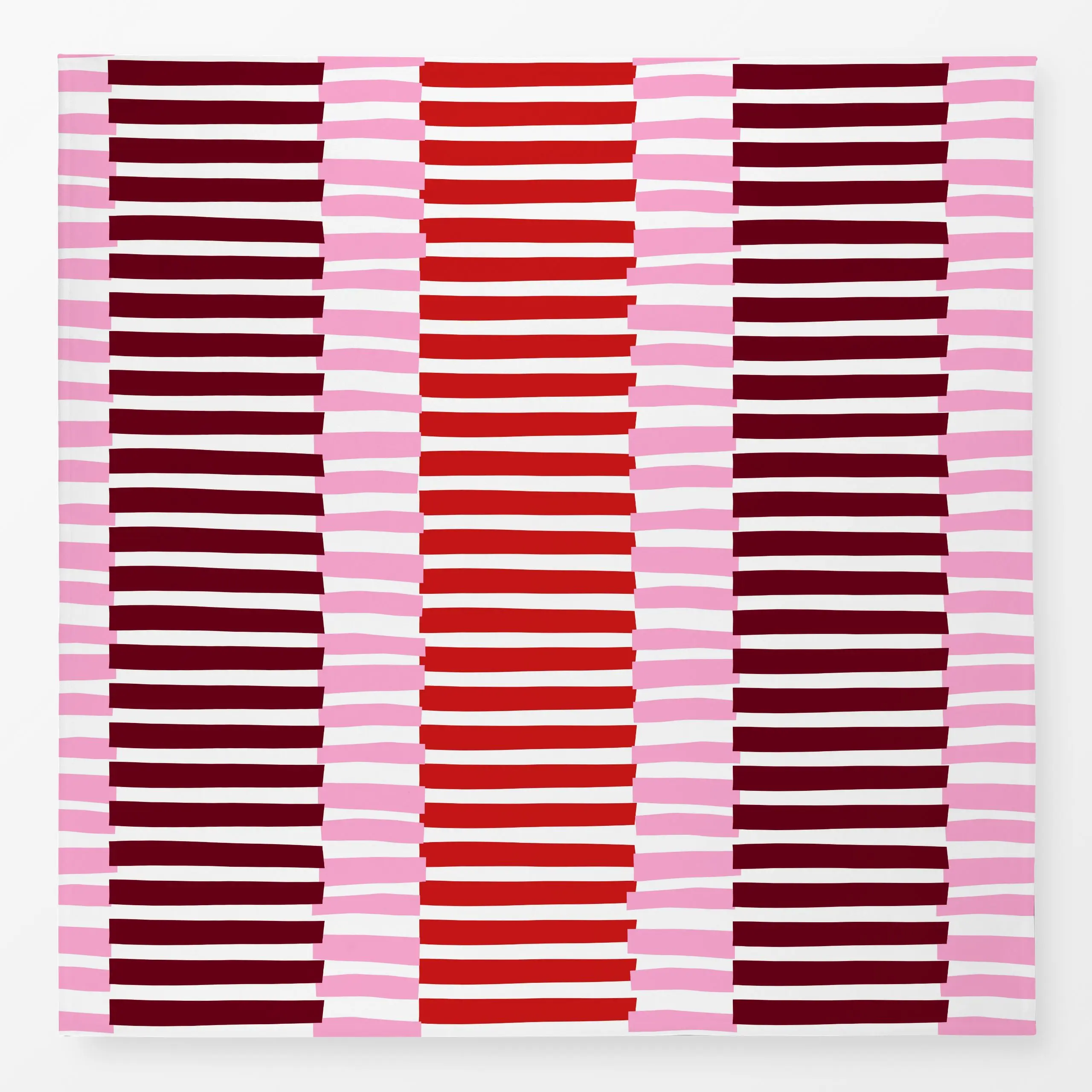 Tischdecke Blütenpink Streifenmix, gemustert, von Lisa Jasmin Bauer