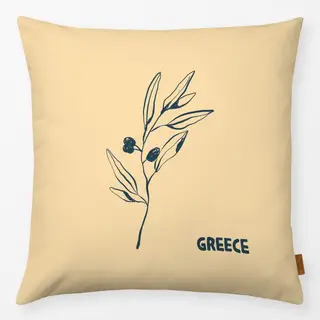Kissen Mediterranean Olive Branch