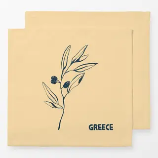 Servietten Mediterranean Olive Branch