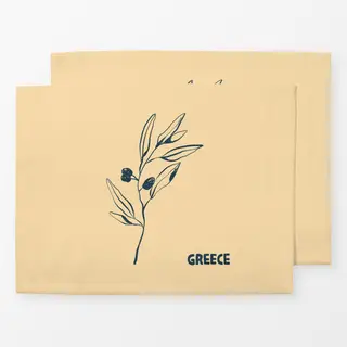 Tischset Mediterranean Olive Branch