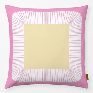Kissen Bogenrahmen Pink Gelb