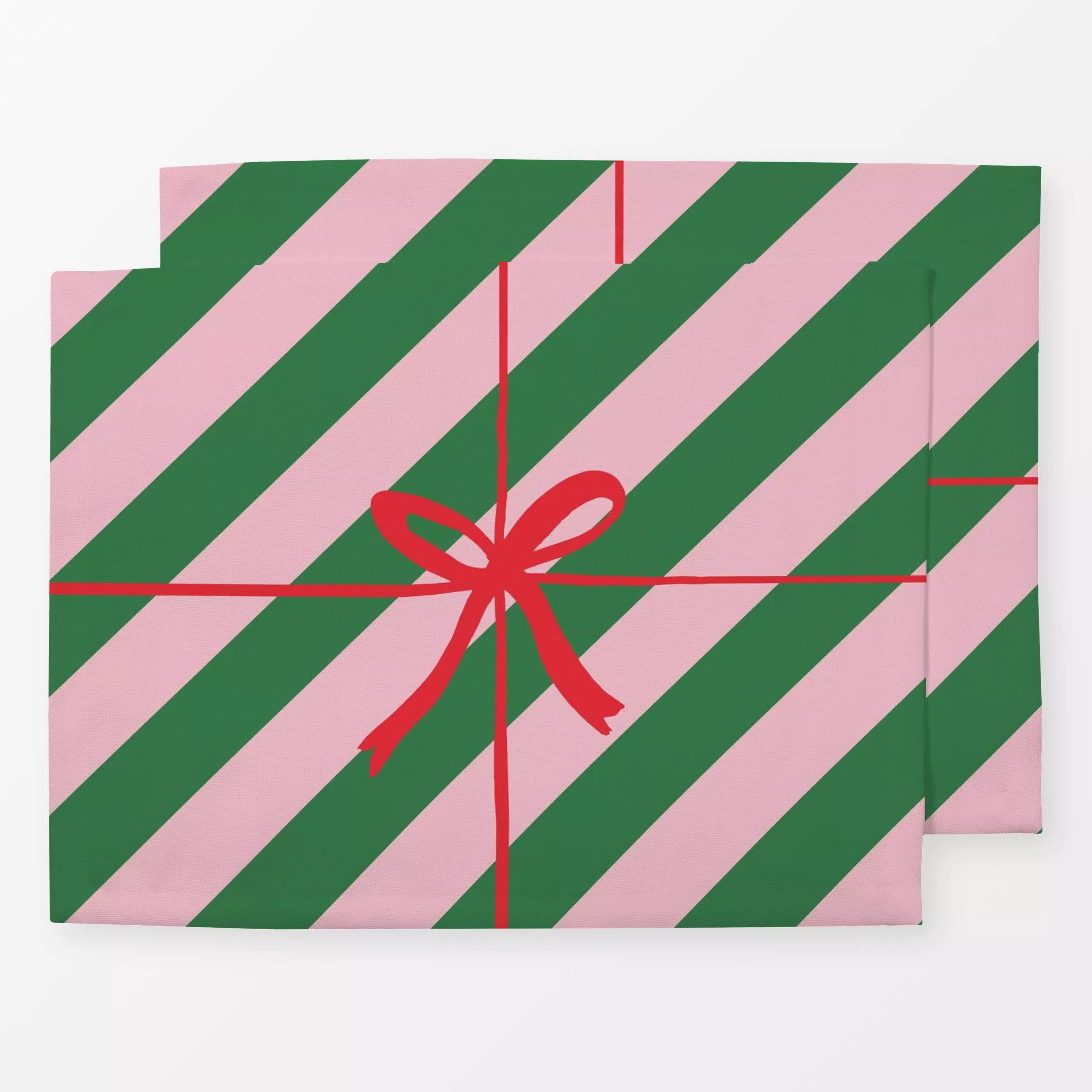 Tischset Geschenk Pink Green - Weihnachten, Anlässe - von „Kruth Design"; Weihnachten, bunt, Geschenk, weihnachtlich, Weihna...