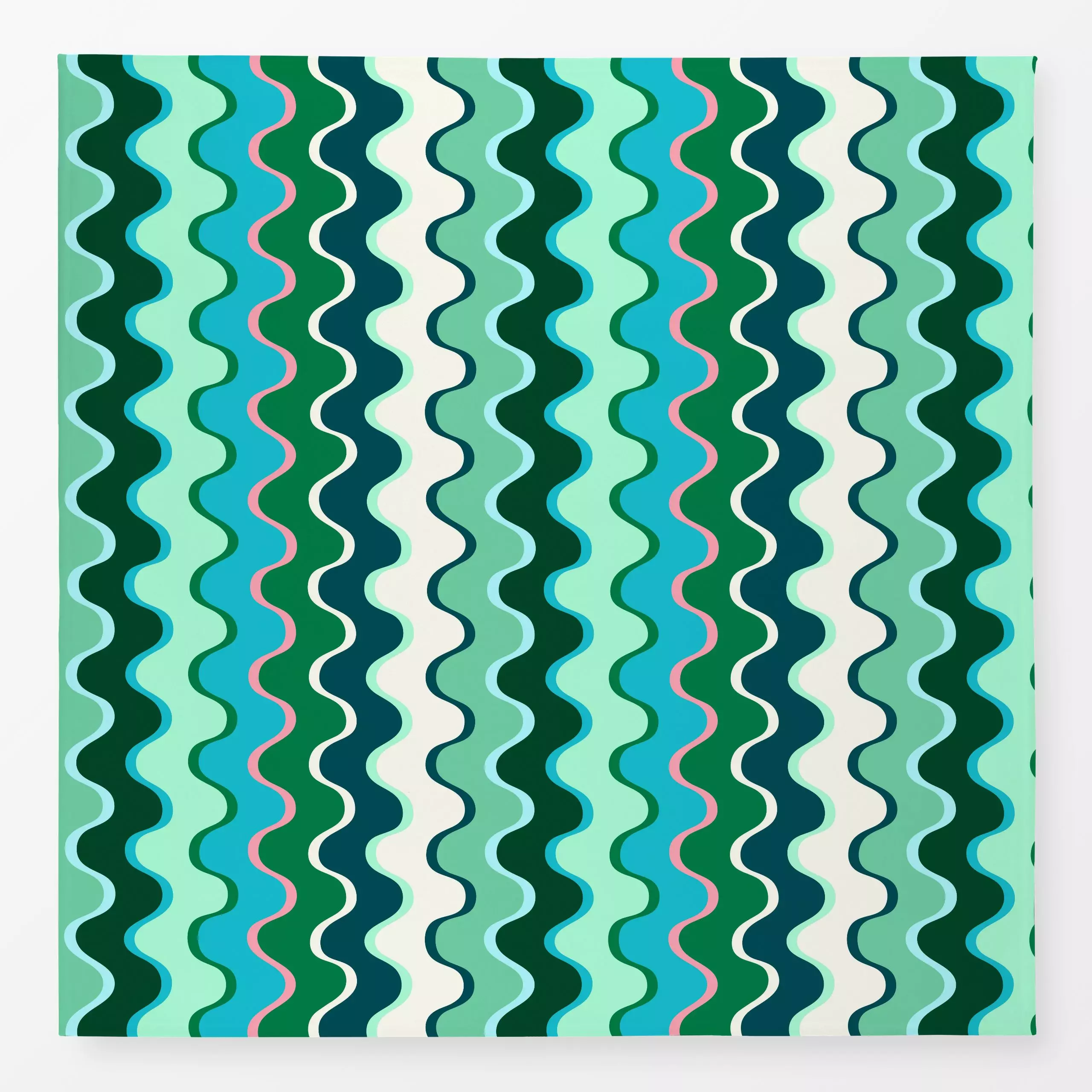 Tischdecke Farbfreude Wellen A 1, gemustert, Sommer, von Primus Pattern
