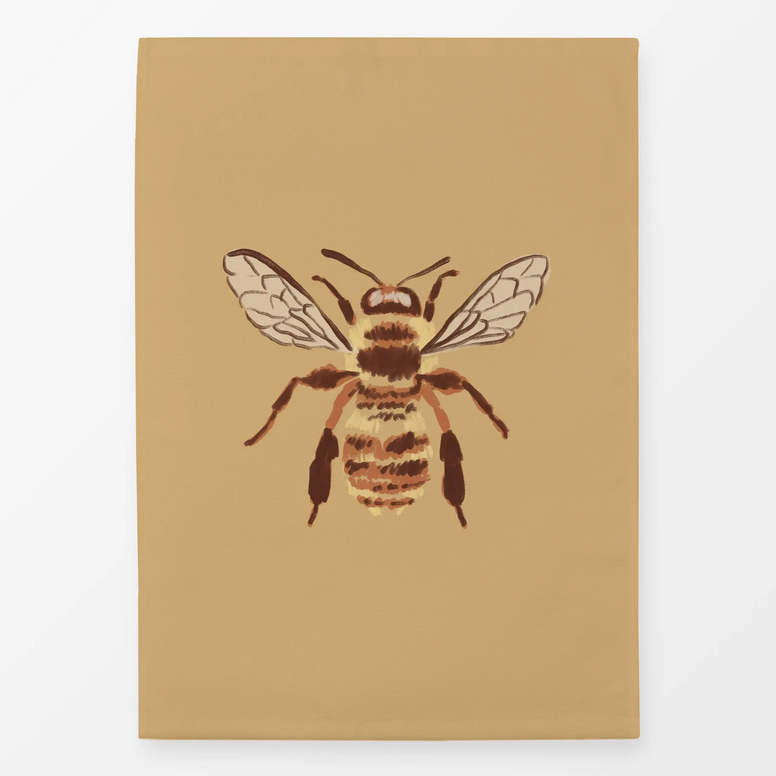 Geschirrtücher Landliebe Biene - Frühling, Tiere, Ostern - von „Julia Schumacher"; landhaus, ocker, Honig, biene, Landliebe,...