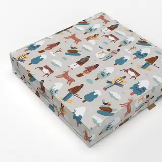 Bodenkissen Winter Mountains