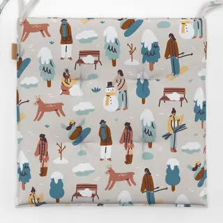 Sitzkissen Winter Mountains