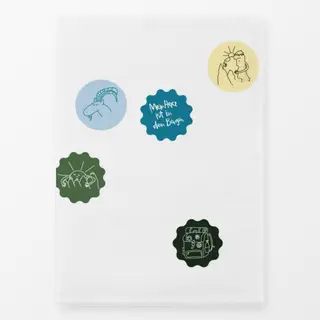 Geschirrtücher Bergsommer Aufnäher weiß