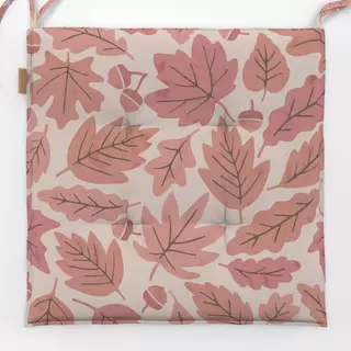 Sitzkissen Herbstblätter Rosa