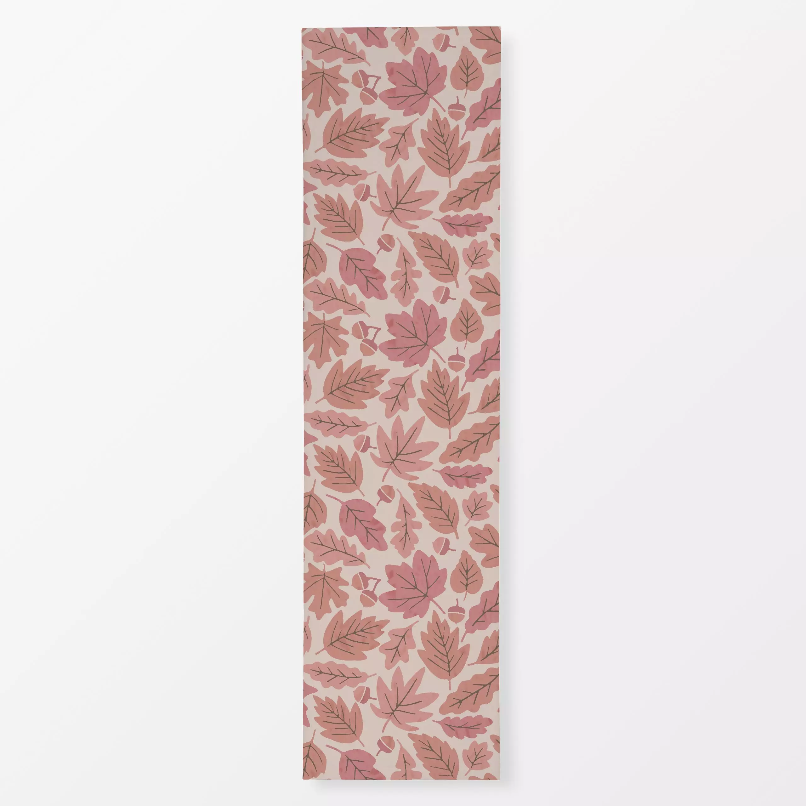 Tischläufer Herbstblätter Rosa - Herbst, Pflanzen & Botanik - von „Studio Kesse"; rosa, Blätter, Laub, Herbst, Herbstdeko, E...