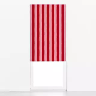 Raffrollo Breite Streifen rot rosa