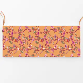 Bankauflage Bunte Vögel Orange