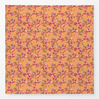 Tischdecke Bunte Vögel Orange