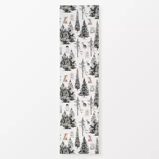 Tischläufer Winterweiße Weihnacht Wald 4