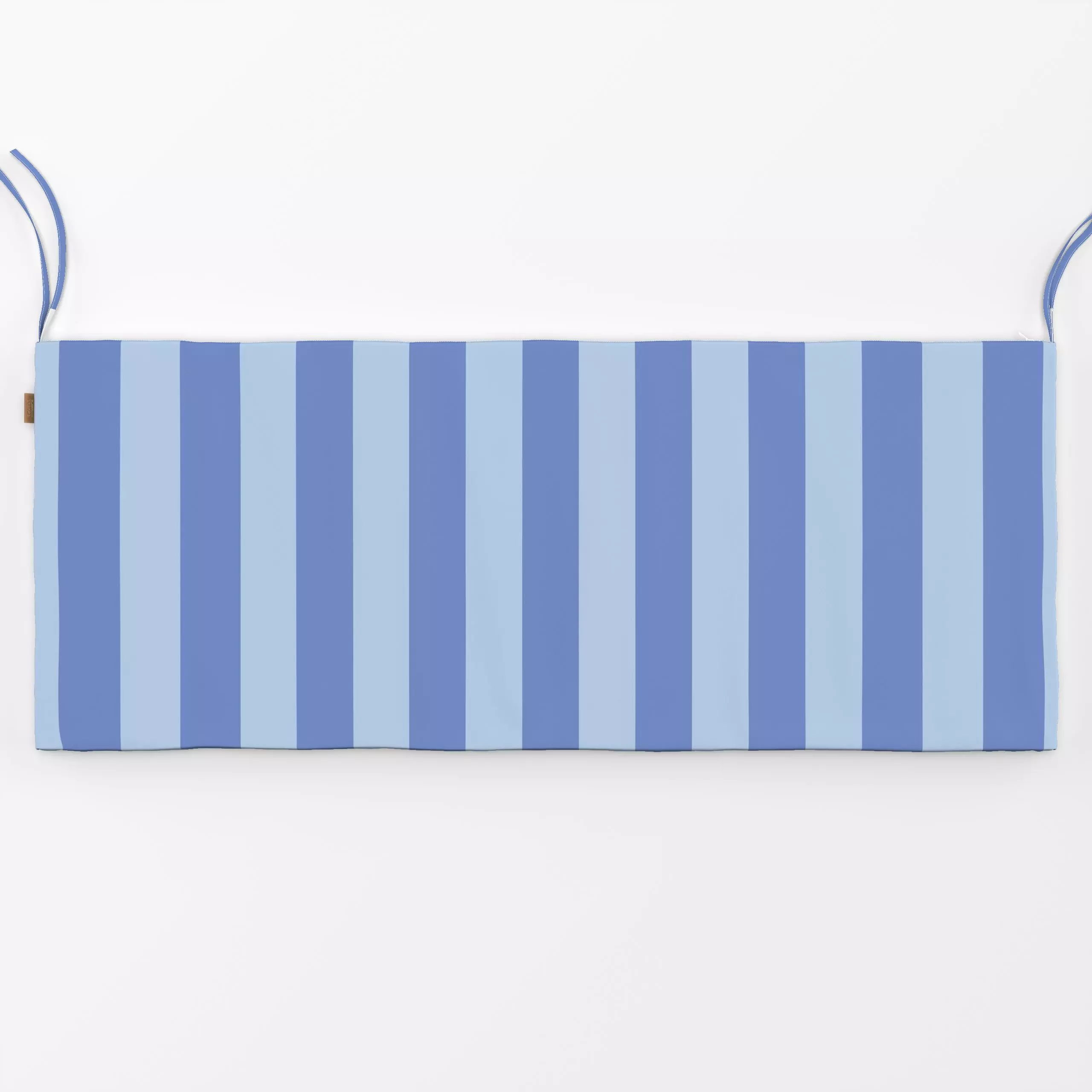 Bankauflage Streifen blau - Symbole & Muster - von „Vivian Hasenclever"; Streifen, Kinderzimmer, blau, hellblau, gestreift, ...