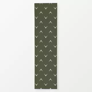 Tischläufer Hirschkopf dunkel grün