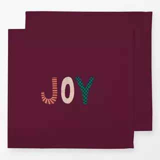 Servietten Joy Burgund