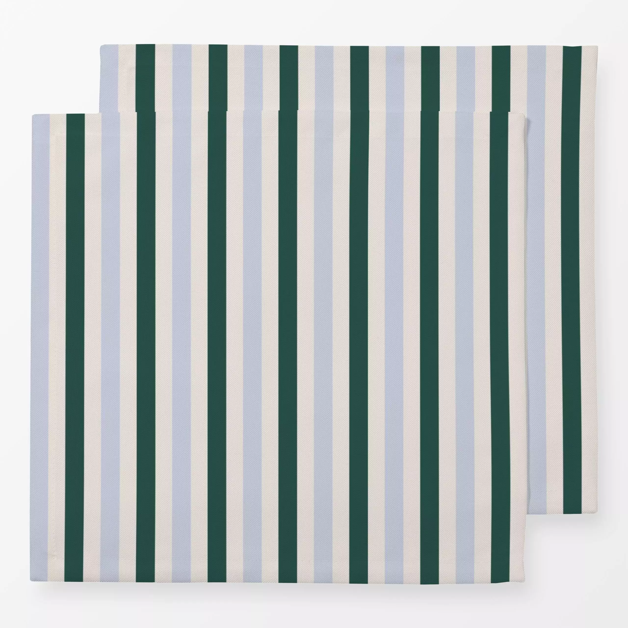 Servietten Stripes Moosgrün Blaugrau - Symbole & Muster - von „textilwerk"; Illustration, skandinavisch, Weihnachten, beige,...