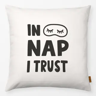 Kissen In Nap I Trust Charcoal Beige