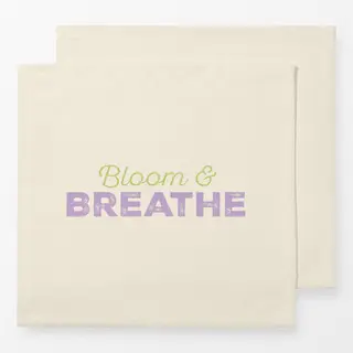 Servietten Bloom & Breathe Typo beige