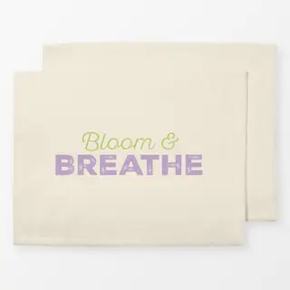 Tischset Bloom & Breathe Typo beige