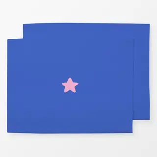 Tischset Little Star blue