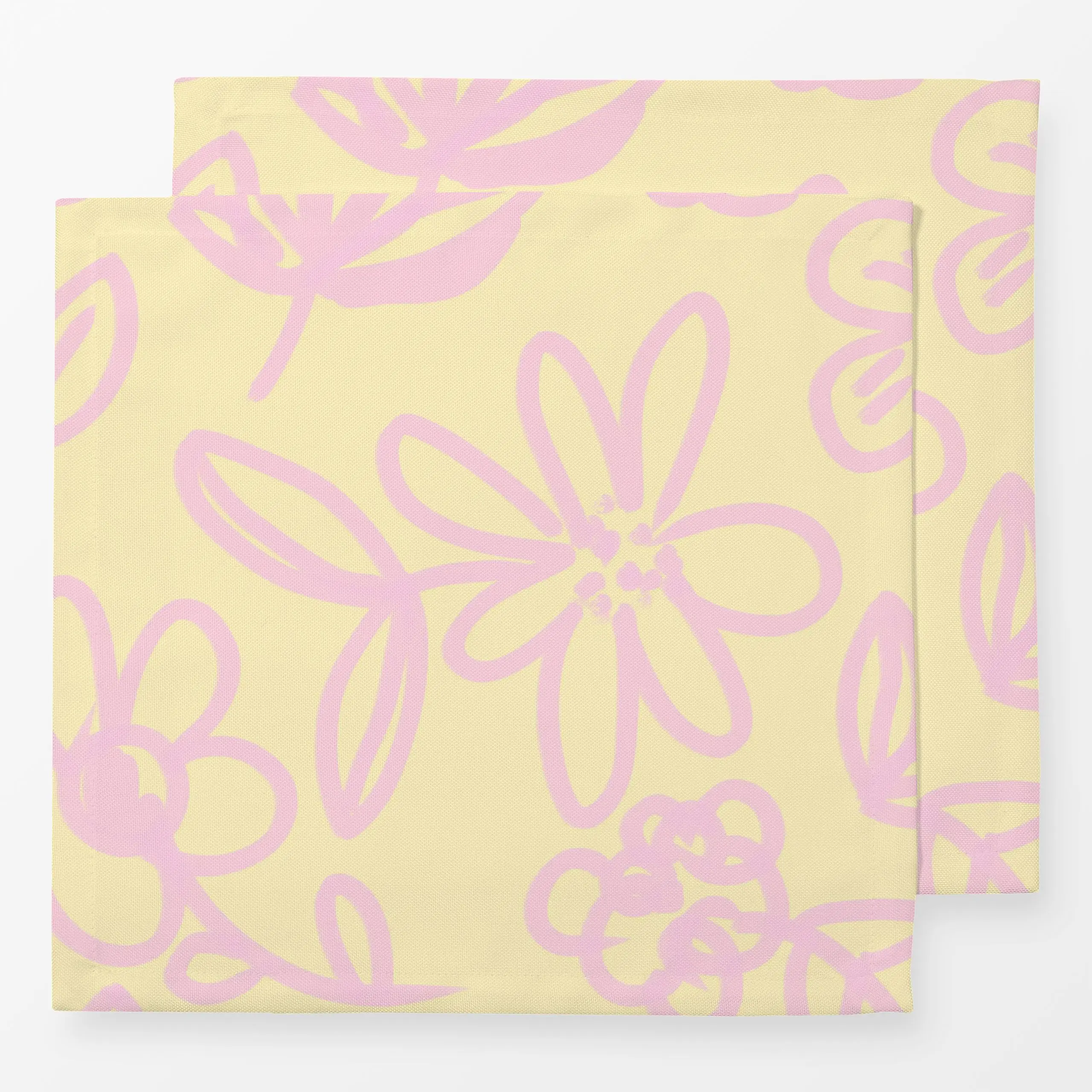Servietten Blumen - Blumen & Florales, Frühling, Sommer - von „lena marie design"; Acryl, Illustration, Sommerblumen, niedli...